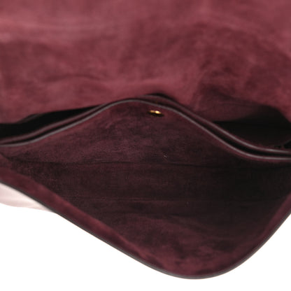 Celine Natural Calfskin Trotteur Messenger Bag Burgundy 6 of 11