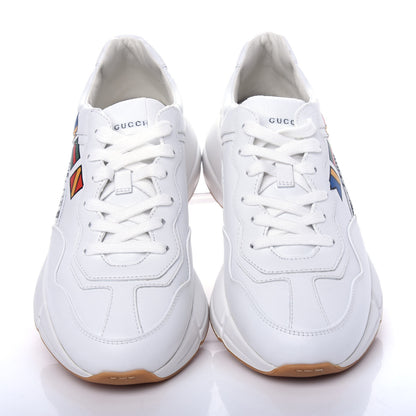 Gucci Calfskin Worldwide Womens Rhyton Sneakers 39 Great White 5 of 11