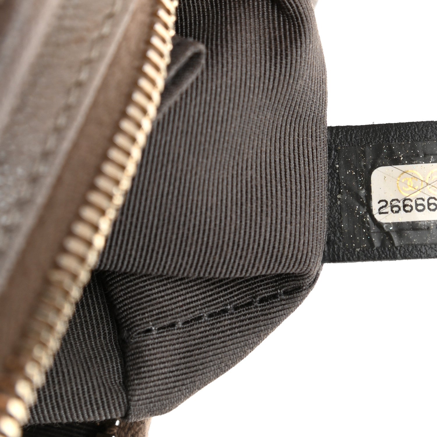 Chanel Metallic Caviar Chevron Quilted Small Gabrielle Hobo Light Silver Gold 13 of 17
