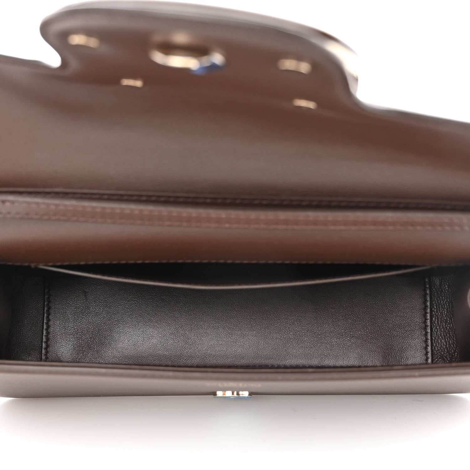 Valentino Garavani Calfskin Enamel Vlogo Loco Shoulder Bag Fondant 5 of 10