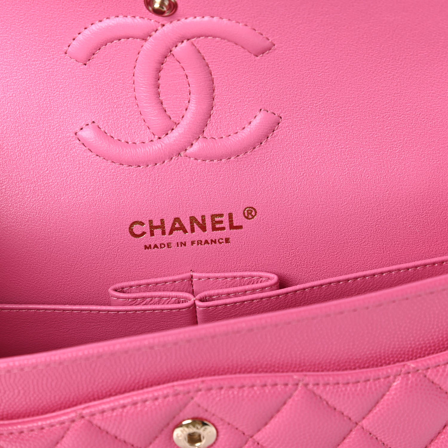 Chanel Caviar Quilted Small Double Flap Pink 8 of 10