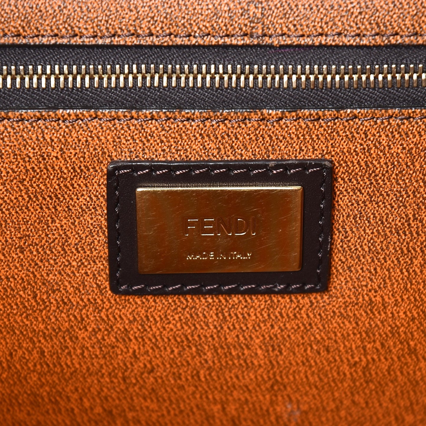 Zucca Spalmati Small Roll Tote Tobacco Orange