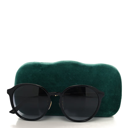 Gucci Acetate Round Frame Sunglasses GG0205SK Black 7 of 7