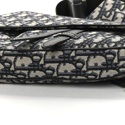 Christian Dior Oblique Mens Saddle Bag Blue 8 of 8
