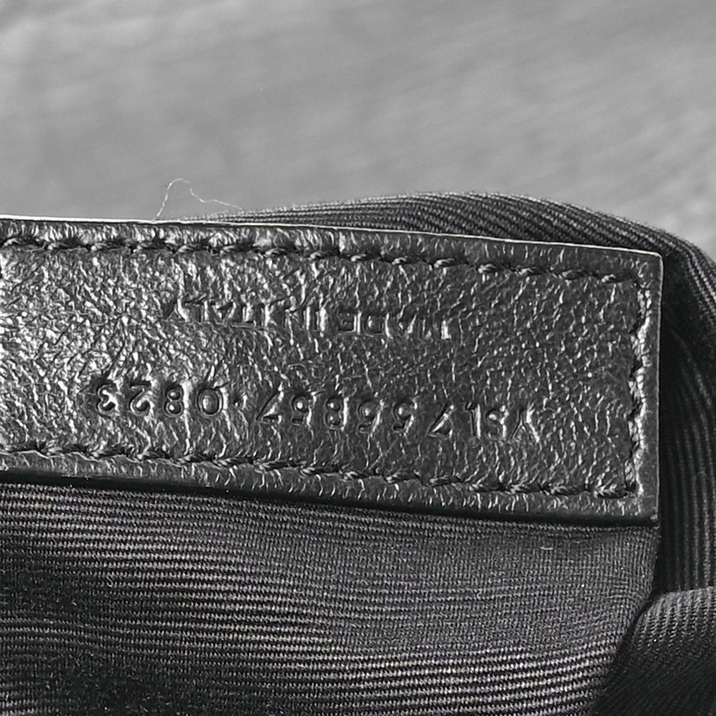 Grained Lambskin Monogram Oversized Niki Chain Satchel Black
