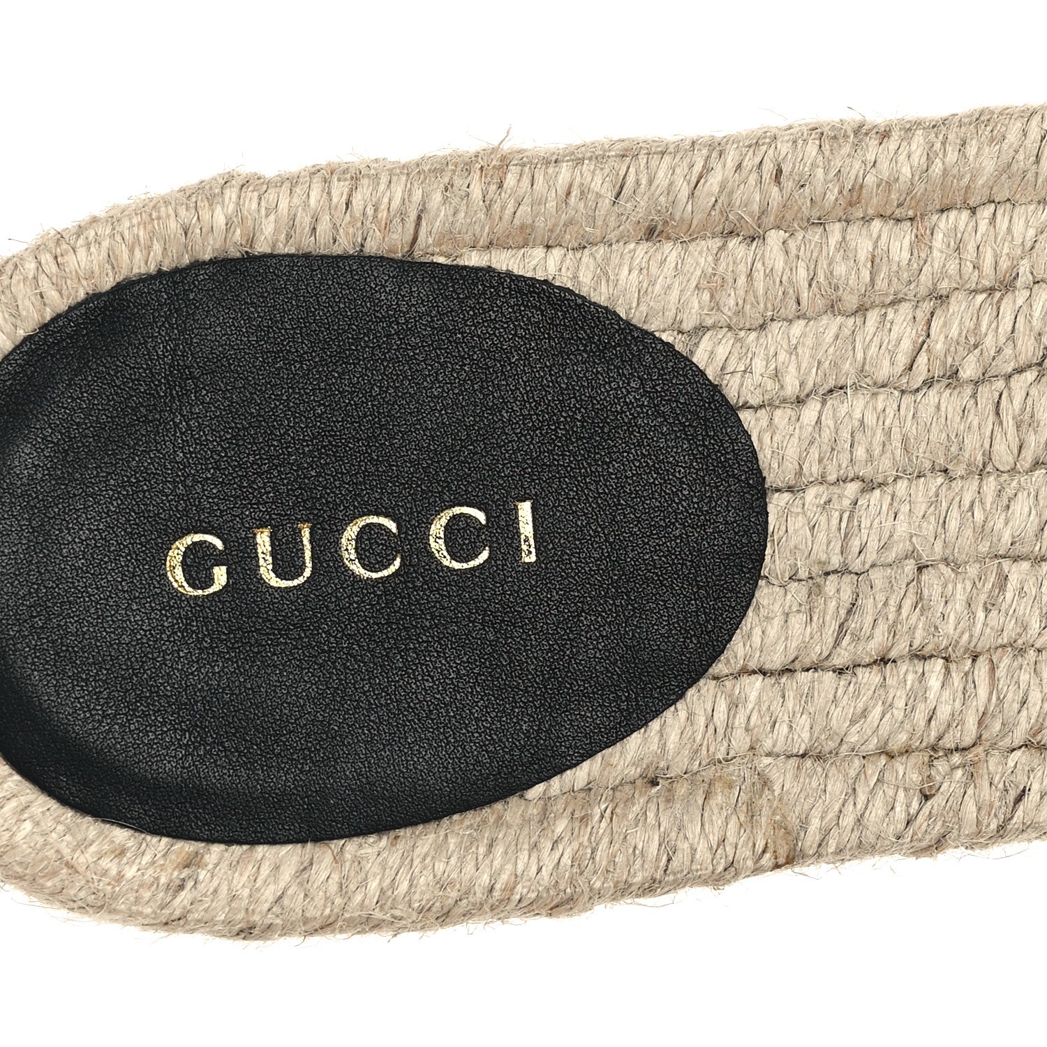 Gucci Monogram Matelasse GG Marmont Espadrille 20mm Slide Sandals 39.5 Beige Ebony Black 8 of 9