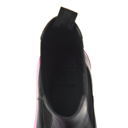 Givenchy Calfskin Squared Ankle Boots 40 Black Pink 8 of 10