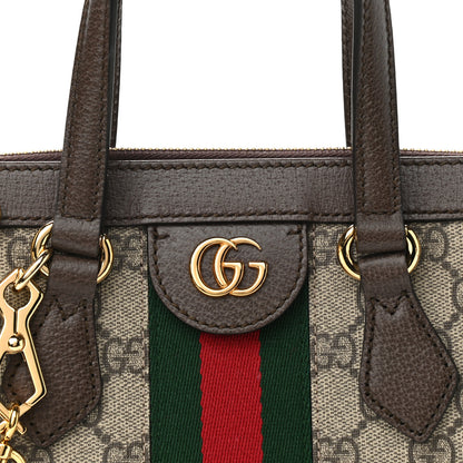 Gucci GG Supreme Monogram Small Ophidia Tote Bag Brown 8 of 10