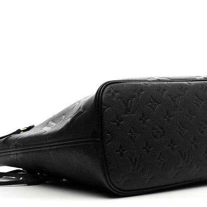 Louis Vuitton Empreinte Monogram Giant Neverfull MM Black 9 of 10