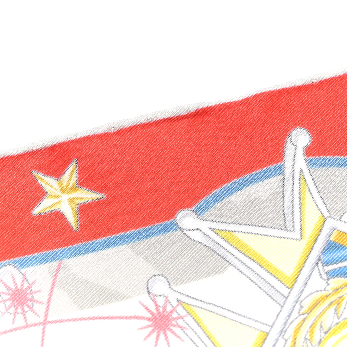 Silk Chorus Stellarum Scarf 70 Rouge White Multicolor