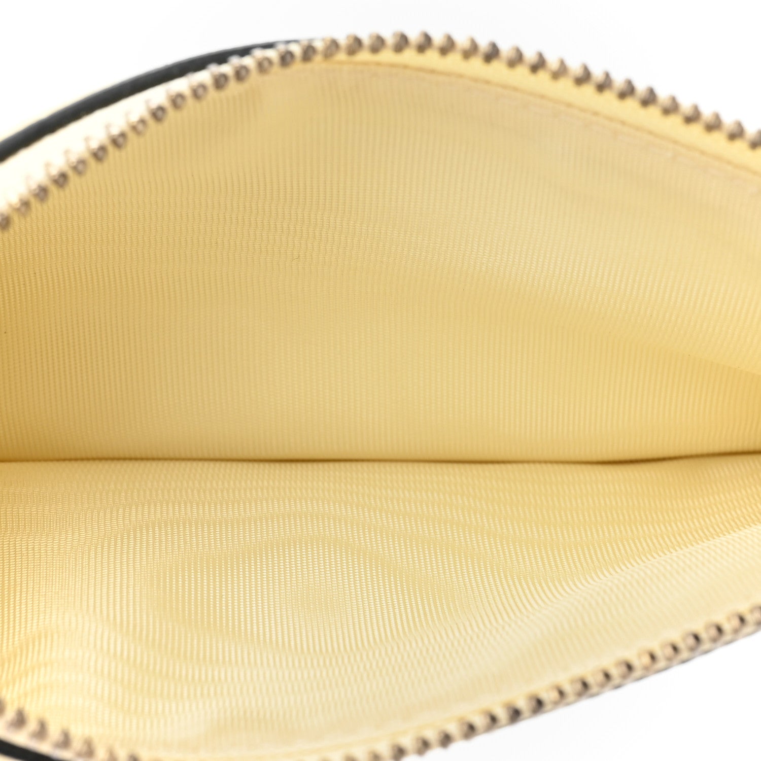 Christian Dior Goatskin Saddle Long Wallet With Chain Pastel Yellow 9 of 14