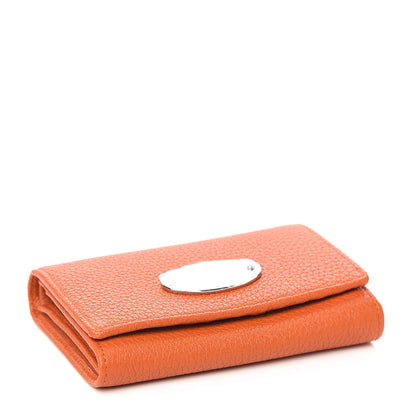 Mulberry Soft Grain Calfskin French Purse Wallet Pumpkin 3 of 6
