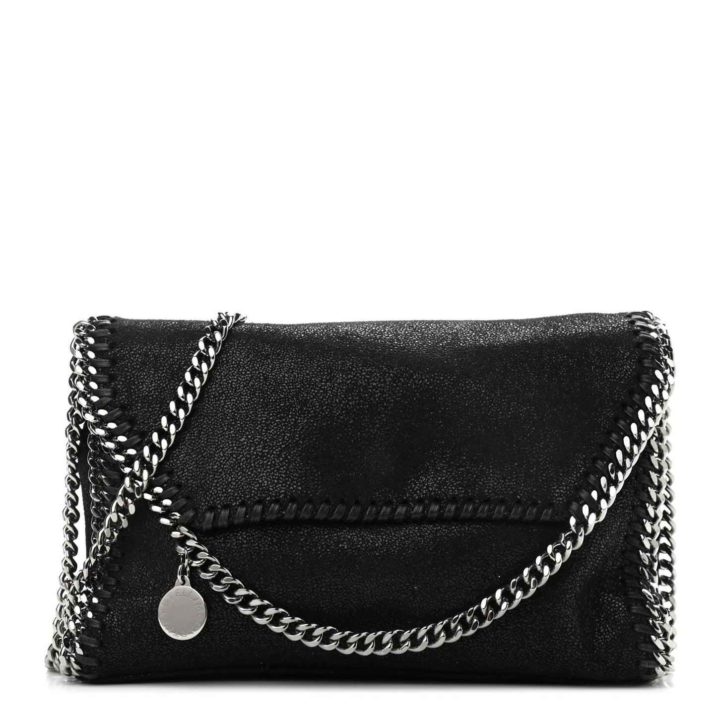 Shaggy Deer Mini Falabella Shoulder Bag Black