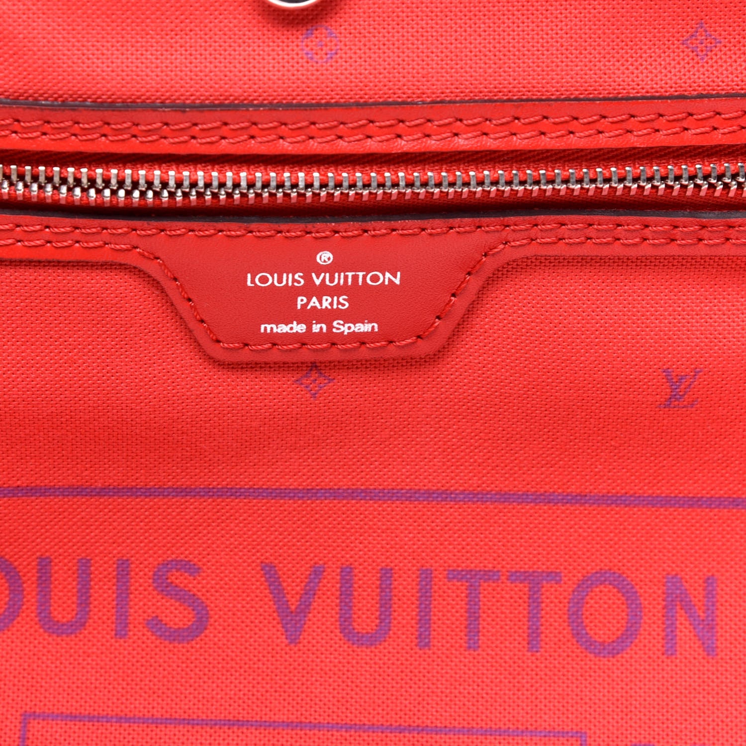 Louis Vuitton Monogram Escale Neverfull MM Rouge 6 of 8