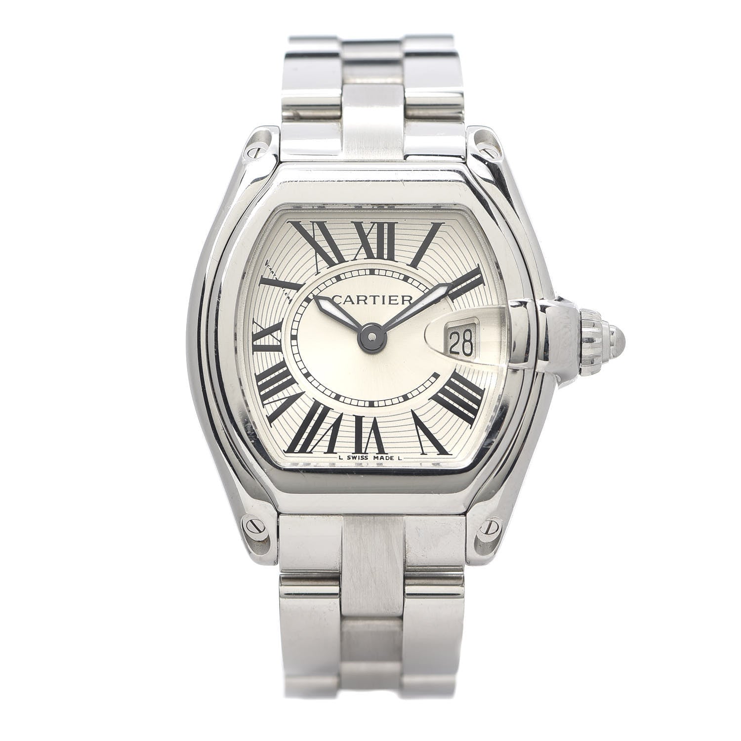 Cartier Stainless Steel 31mm Roadster Quartz Watch 1 of 6