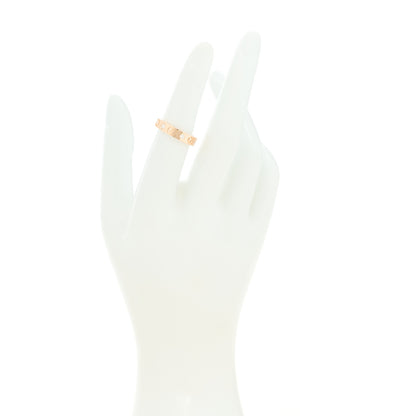 Gucci 18K Rose Gold Diamond Icon Band Ring 50 5.5 2 of 6