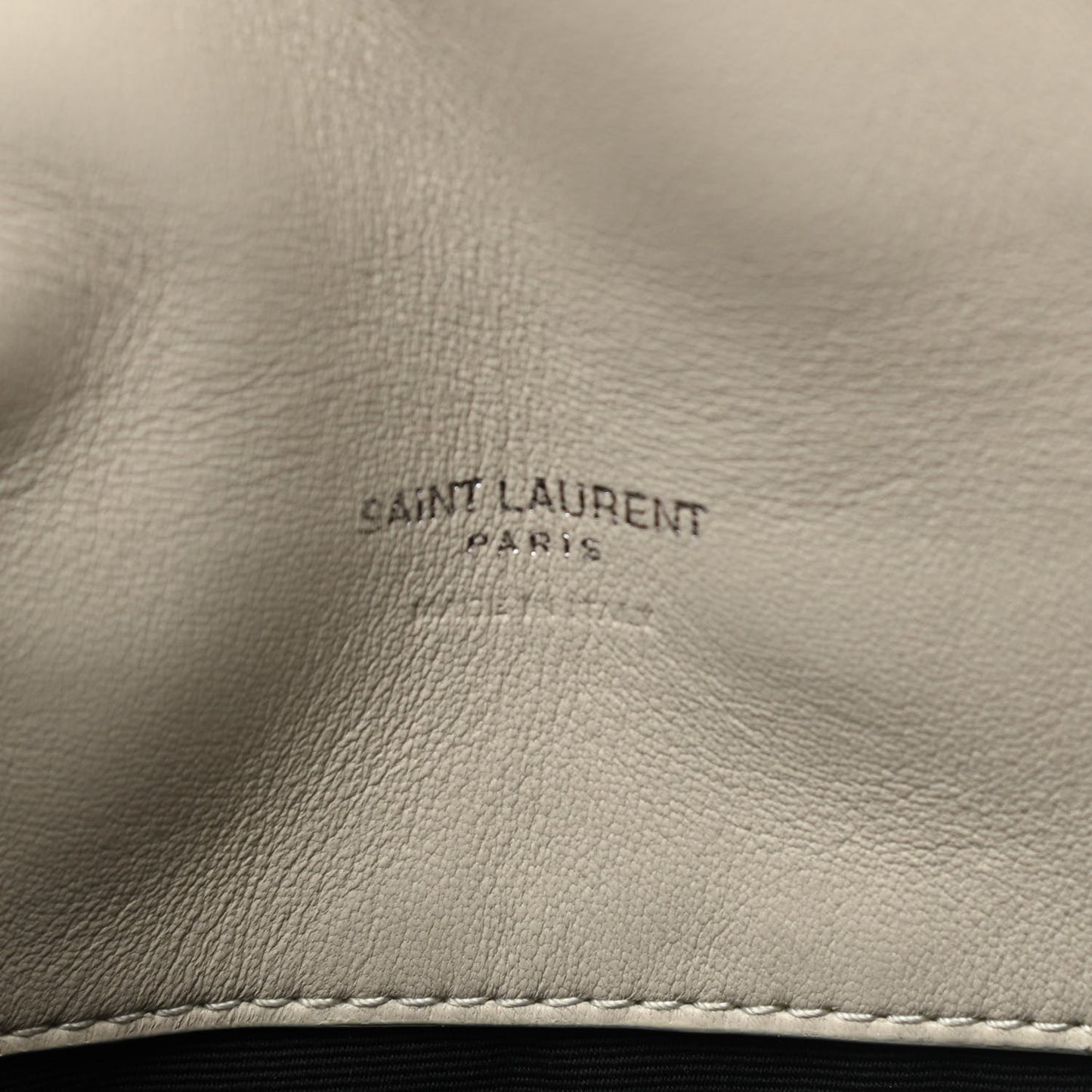 Lambskin Monogram Loulou Puffer Pouch Clutch Crema Soft