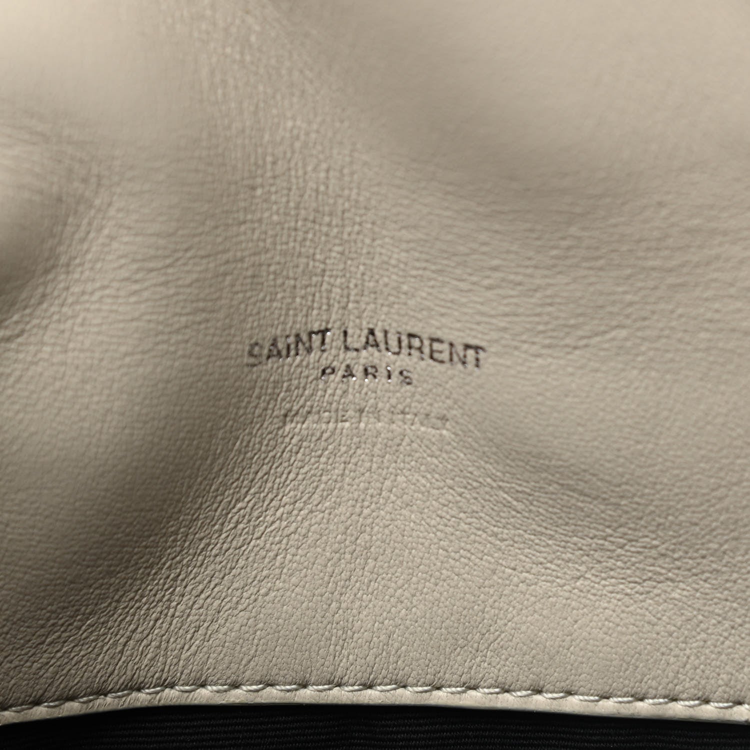 Saint Laurent Lambskin Monogram Loulou Puffer Pouch Clutch Crema Soft 7 of 10