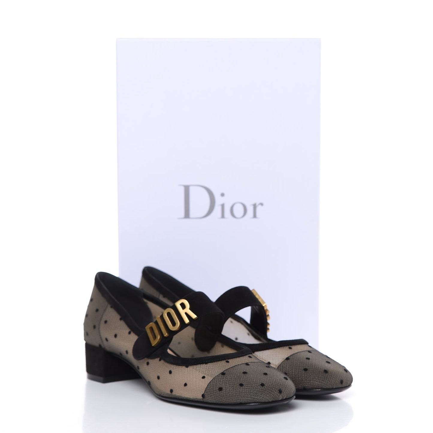 Mesh Plumetis Suede Baby-D Ballet Pumps 35.5 Black
