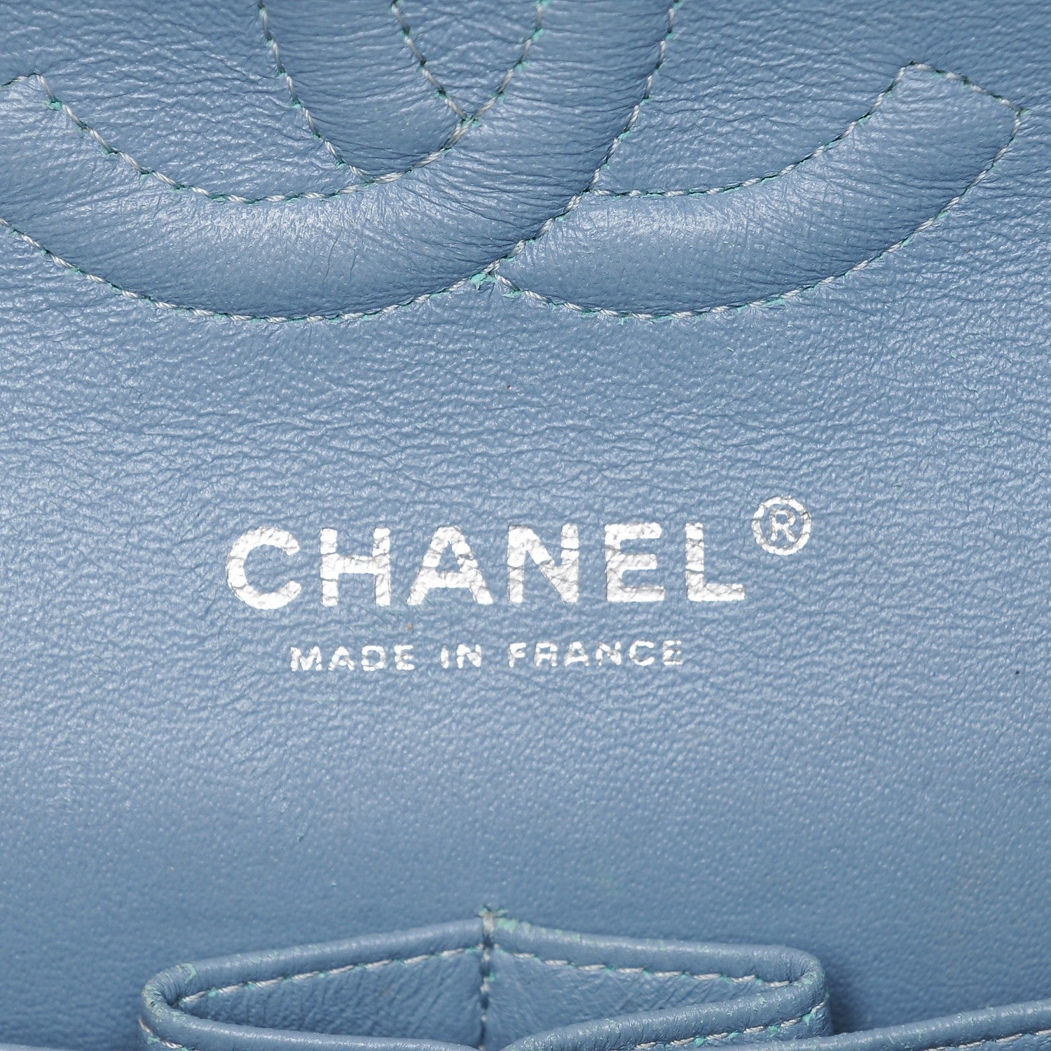 Chanel Patent Calfskin Quilted Medium Double Flap Turquoise 6 of 8