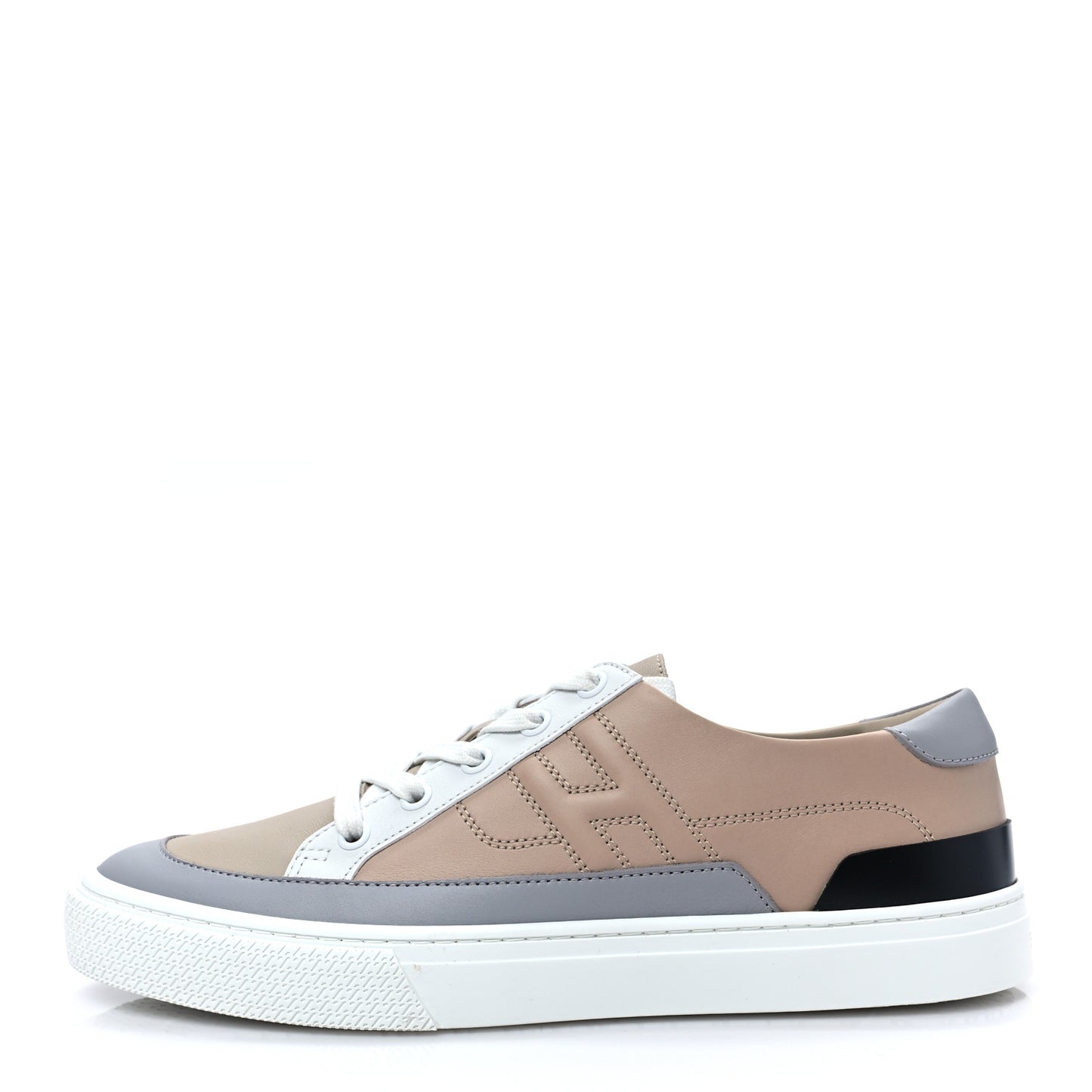 Calfskin Deep Sneakers 39 Beige Nude