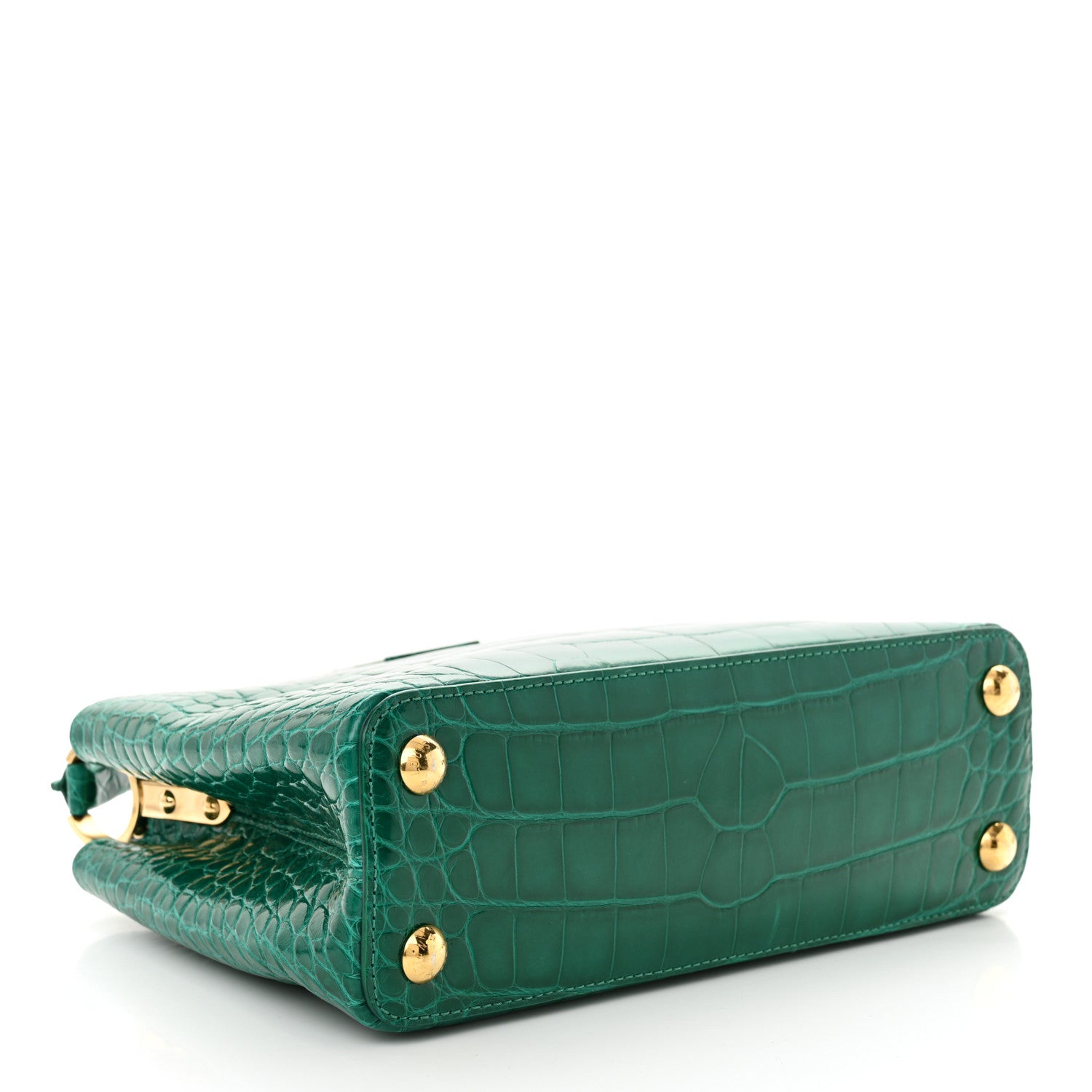 Louis Vuitton Alligator Capucines BB Emeraude 4 of 10