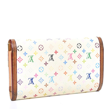 Louis Vuitton Monogram Multicolor Porte Tresor International Wallet White 2 of 6