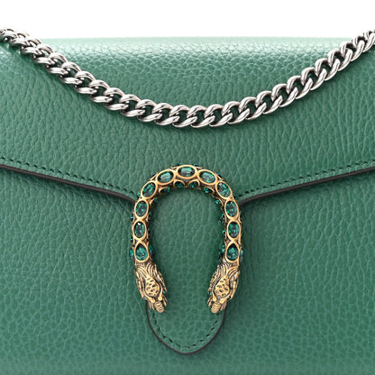 Gucci Calfskin Mini Dionysus Chain Wallet Emerald 8 of 10