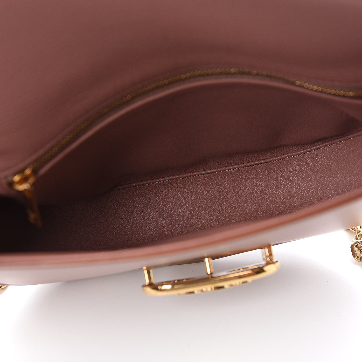 Celine Shiny Calfskin Medium Chain Maillon Triomphe Antique Rose 4 of 8