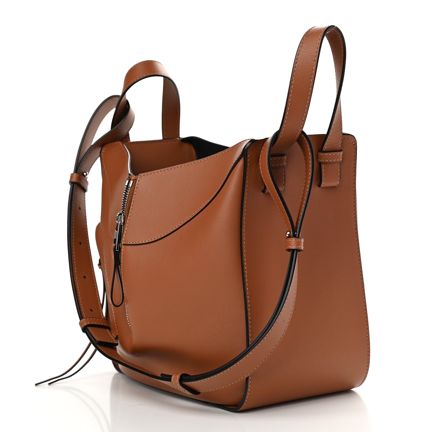 Calfskin Small Hammock Shoulder Bag Tan
