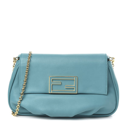 Fendi Vitello Flamingo Enamel Fendista Pouchette Crossbody Lago 1 of 10