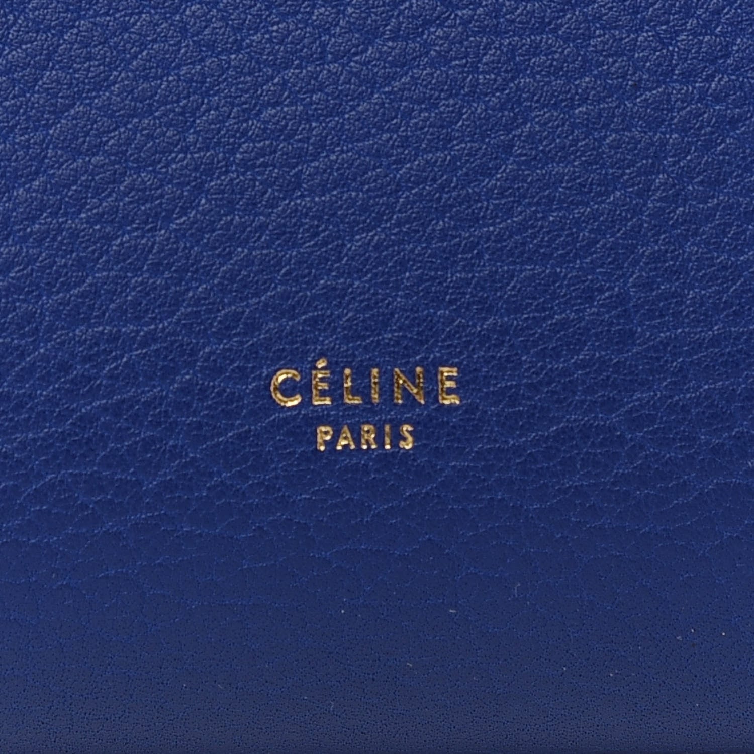 Celine Crisped Calfskin Mini Tie Knot Tote Indigo 7 of 11