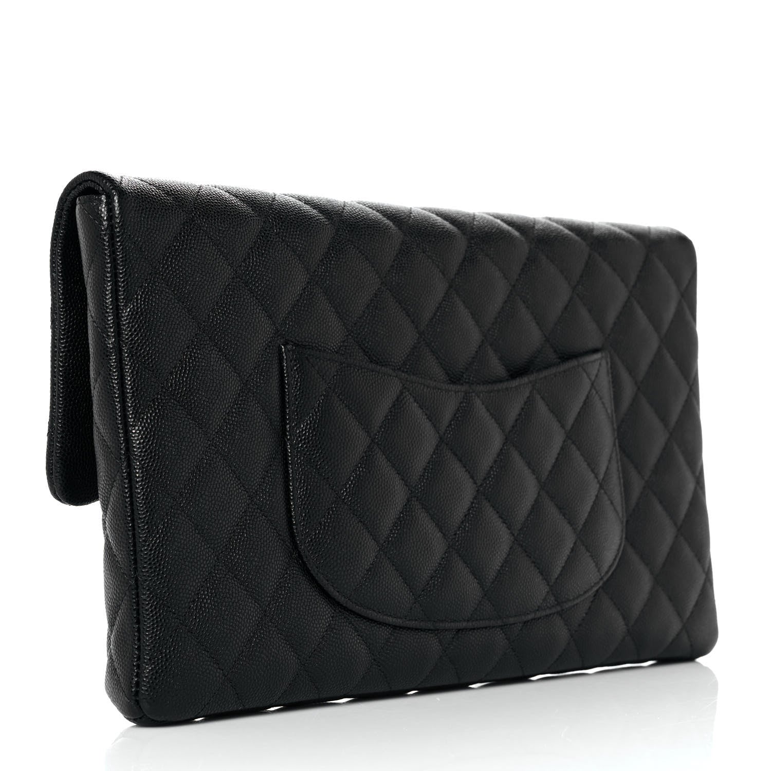 Chanel Caviar Quilted Flap Clutch Black 3 of 10