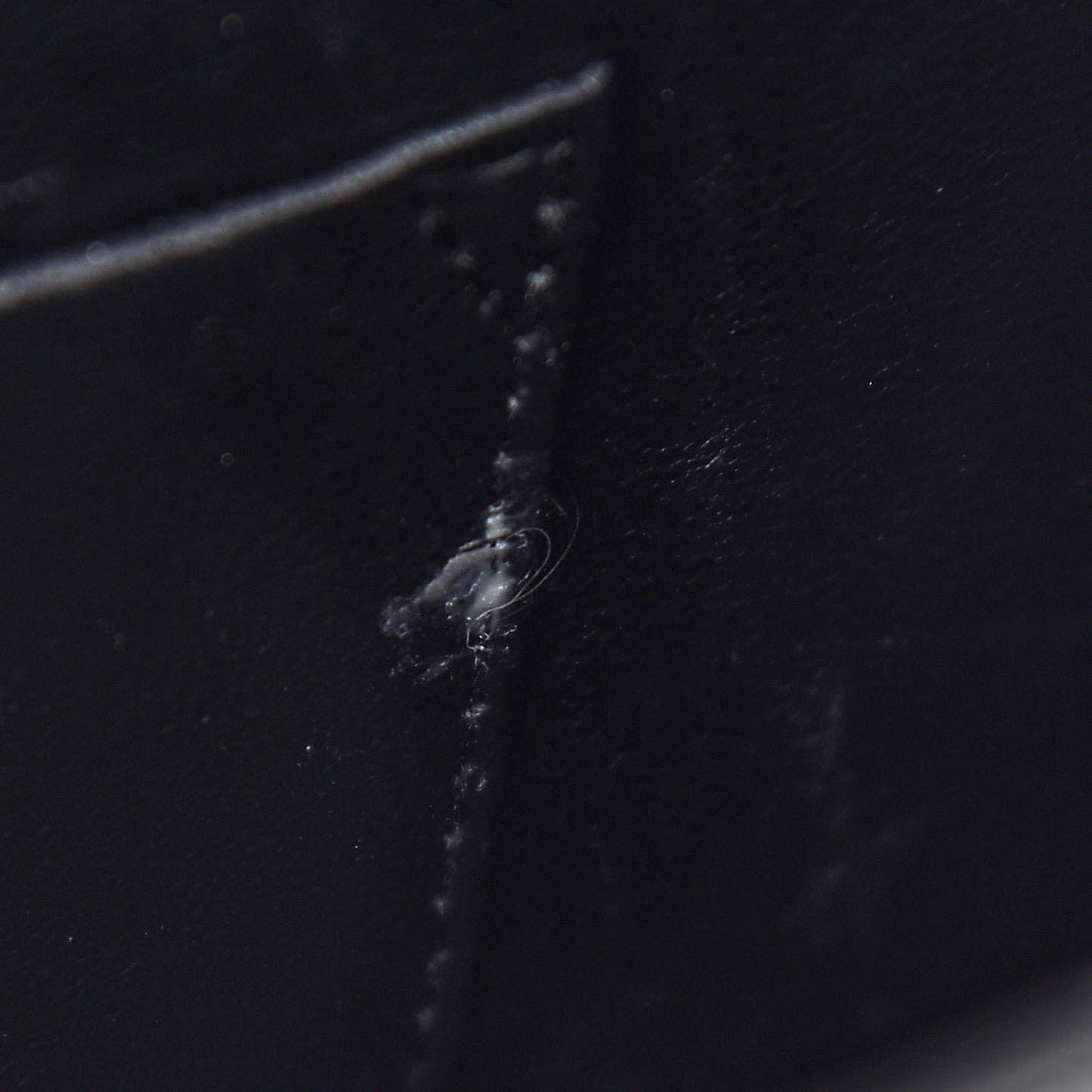 Patent Calfskin Lizard Embossed XS Sharp Top Handle Bag Black