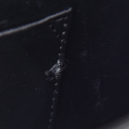 Balenciaga Patent Calfskin Lizard Embossed XS Sharp Top Handle Bag Black 9 of 10
