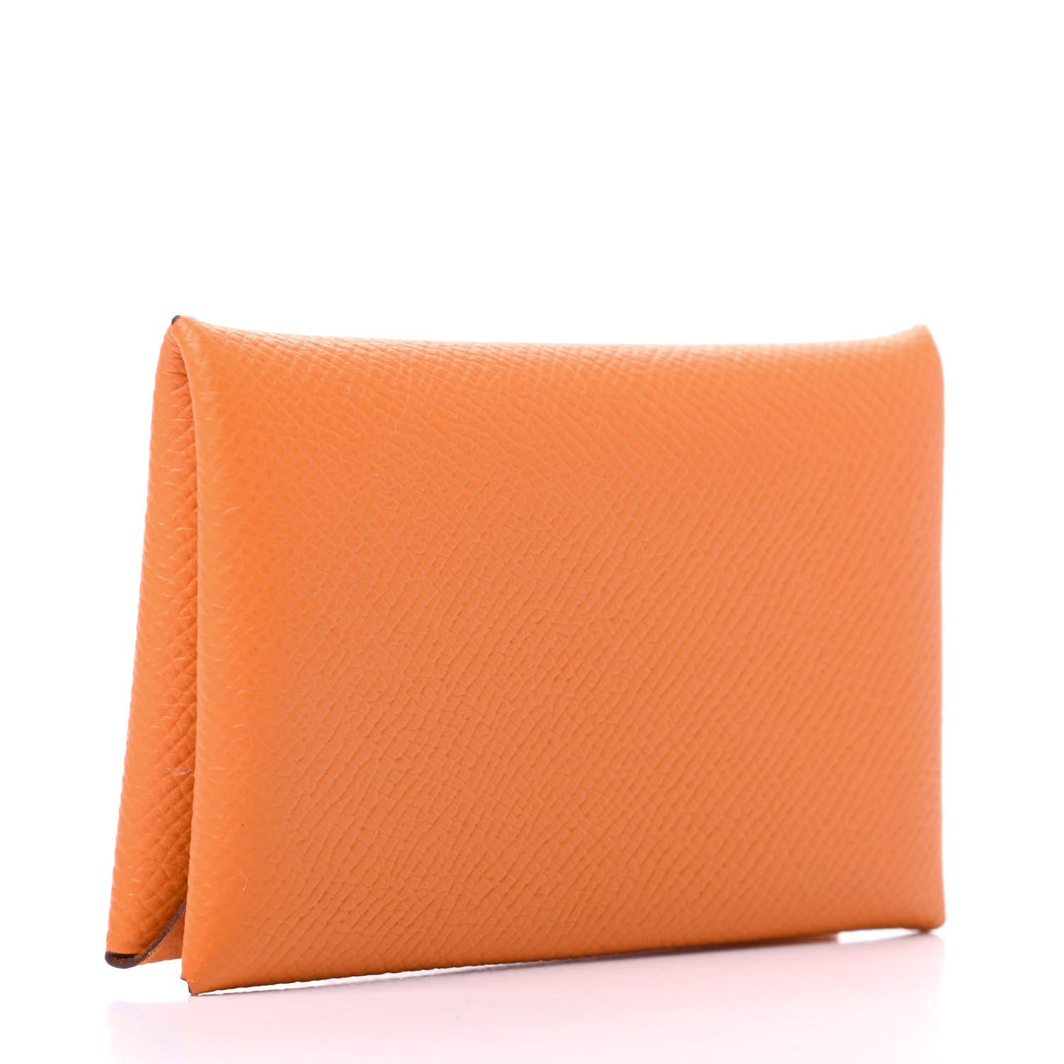 Hermes Epsom Calvi Card Case Abricot 3 of 10