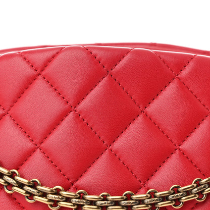 Chanel Lambskin Quilted Medium Just Mademoiselle Red 9 of 11