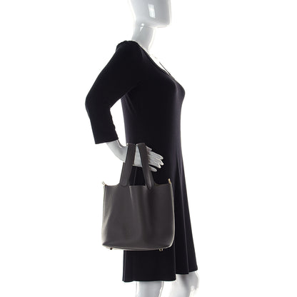 Hermes Taurillon Clemence Picotin Lock 22 MM Etain 2 of 10