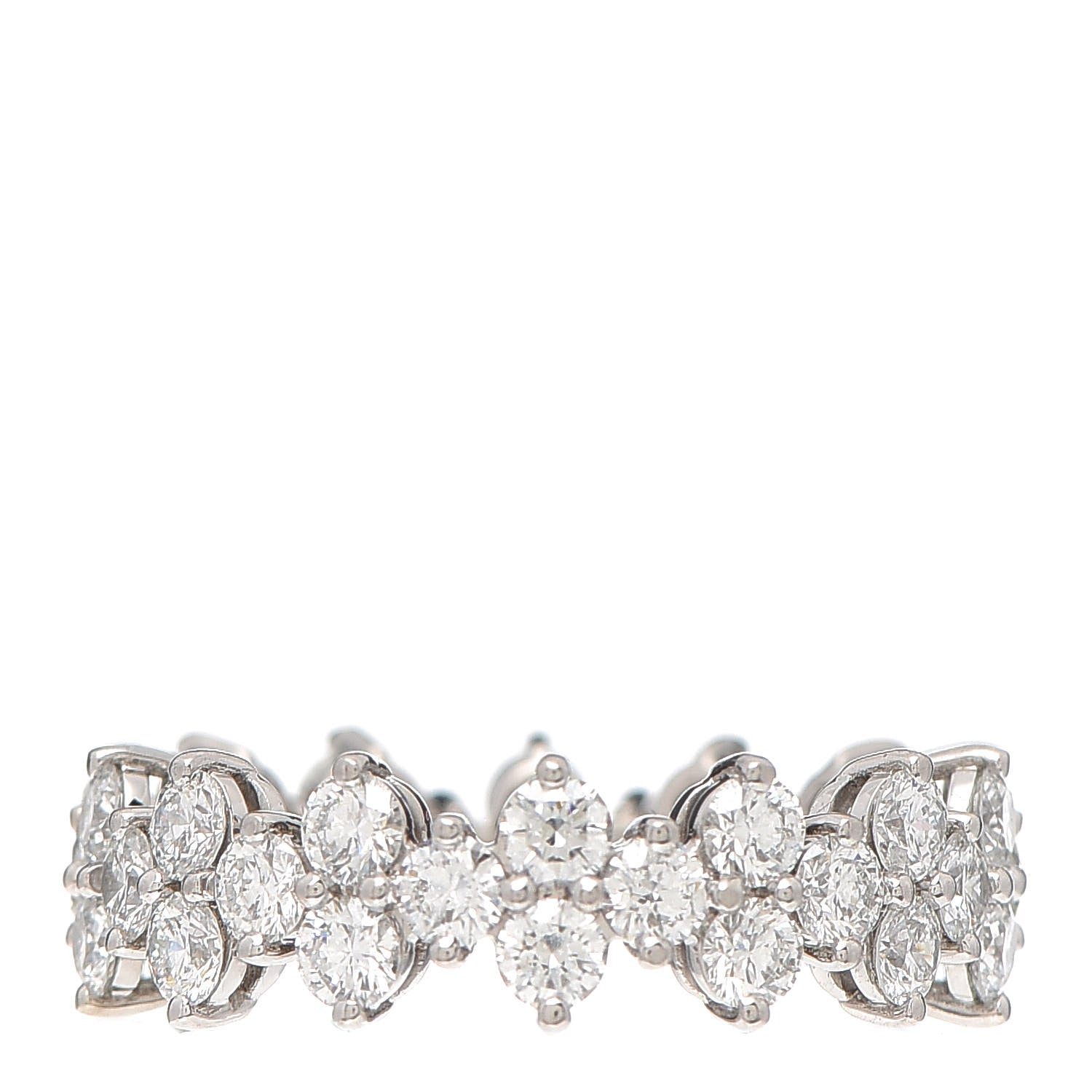 Tiffany Platinum Diamond Aria Band Ring 51 5.75 1 of 5