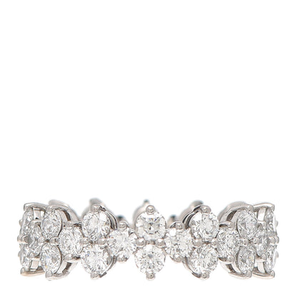 Tiffany Platinum Diamond Aria Band Ring 51 5.75 1 of 5