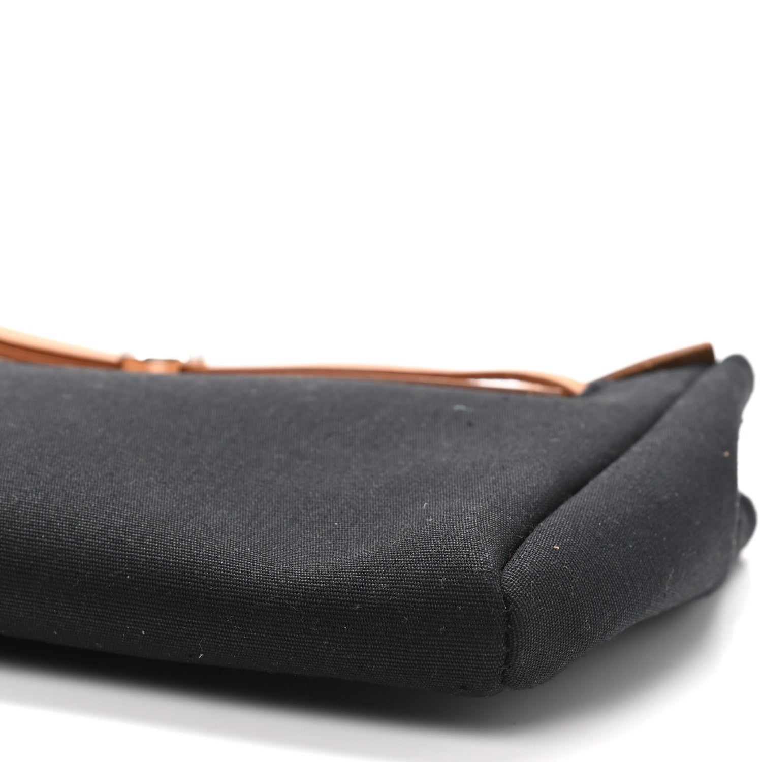 Hermes Toile Vache Calfskin Herbag Clutch Natural Black 10 of 25