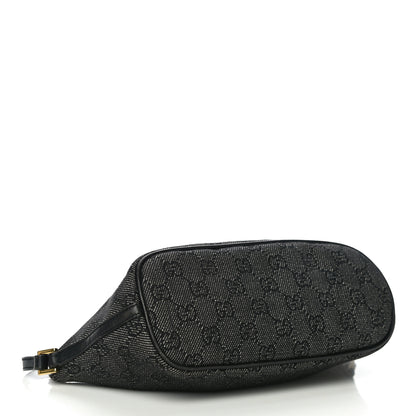 Gucci Denim Monogram Boat Pochette 4 of 11