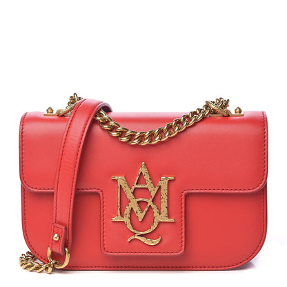 Alexander McQueen Calfskin Small Insignia Chain Flap Red 1 of 10