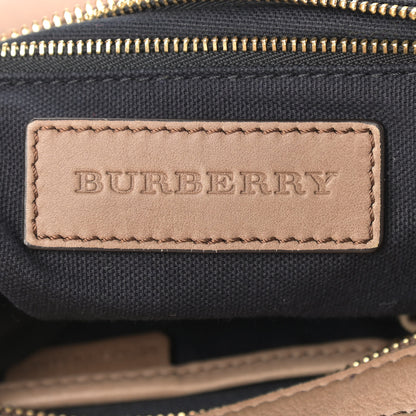 Burberry Calfskin House Check Small Brecon Tote Tan 6 of 20