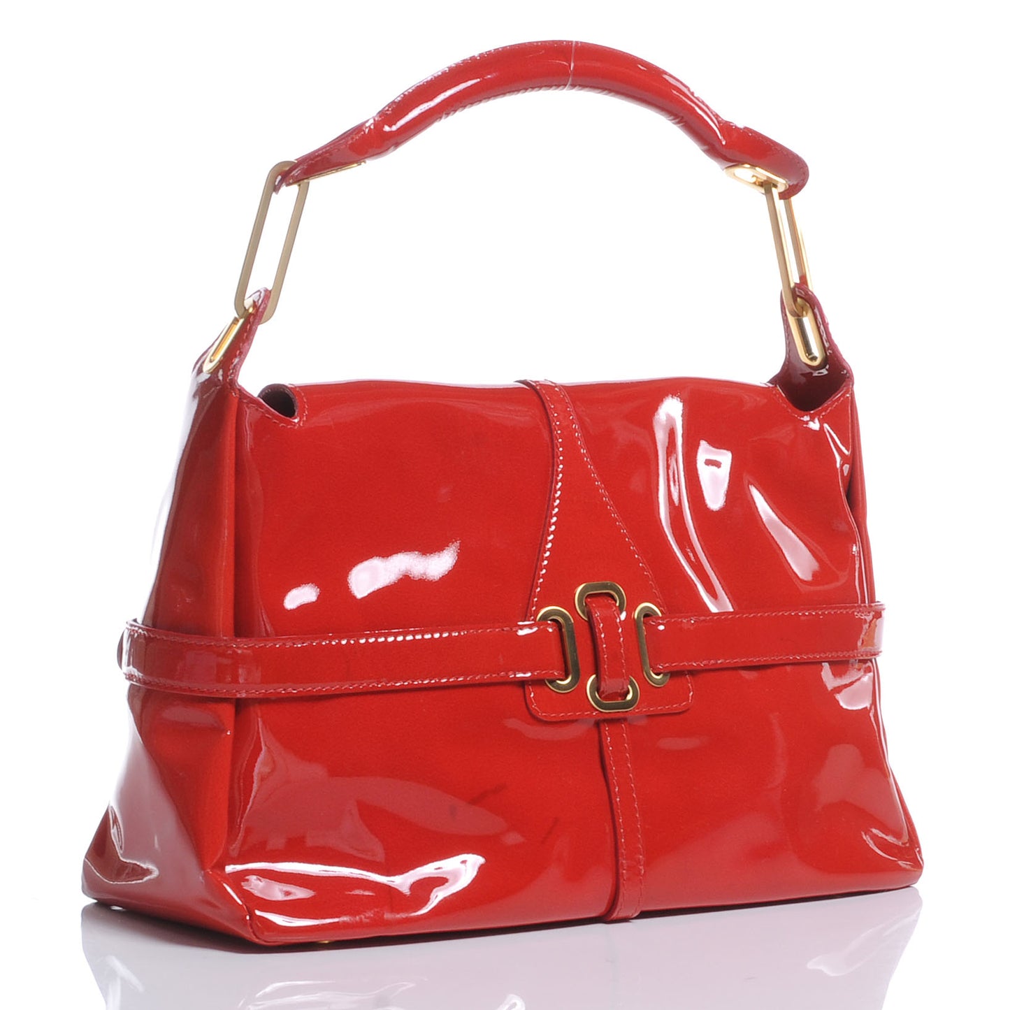 Patent Leather Torquay Flap Red