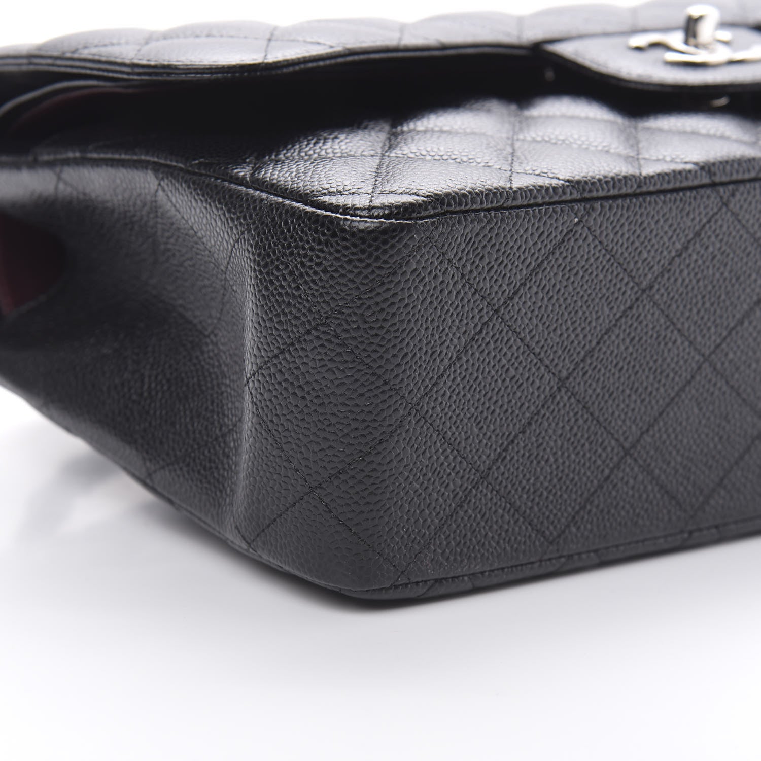 Chanel Caviar Quilted Jumbo Double Flap Black 9 of 11