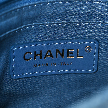 Chanel Denim Quilted Mini Pearl Crush Flap Blue 6 of 11