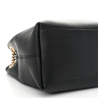 Gucci Pebbled Calfskin Medium Soho Chain Shoulder Bag Black 9 of 10