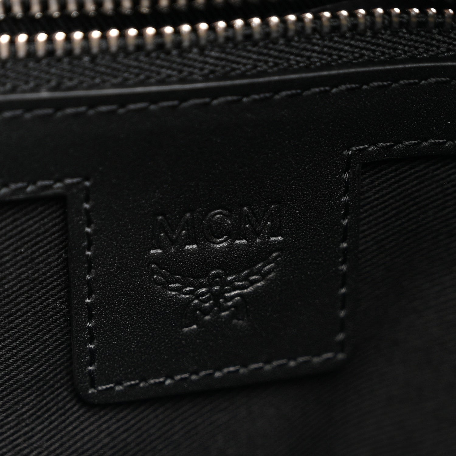MCM Visetos Medium Crossbody Pouch Black 6 of 10