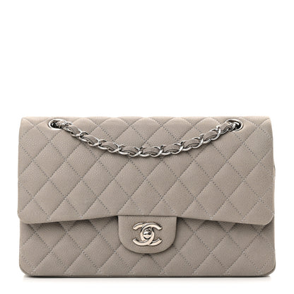 Chanel Iridescent Caviar Quilted Medium Double Flap Grey 1 of 16